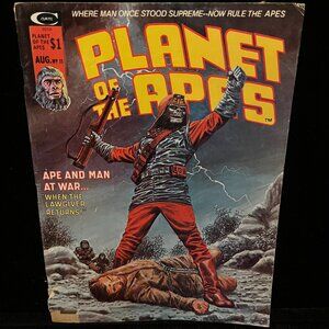 Planet Of The Apes August 1975 #11 Comic Magazine Book Curtis